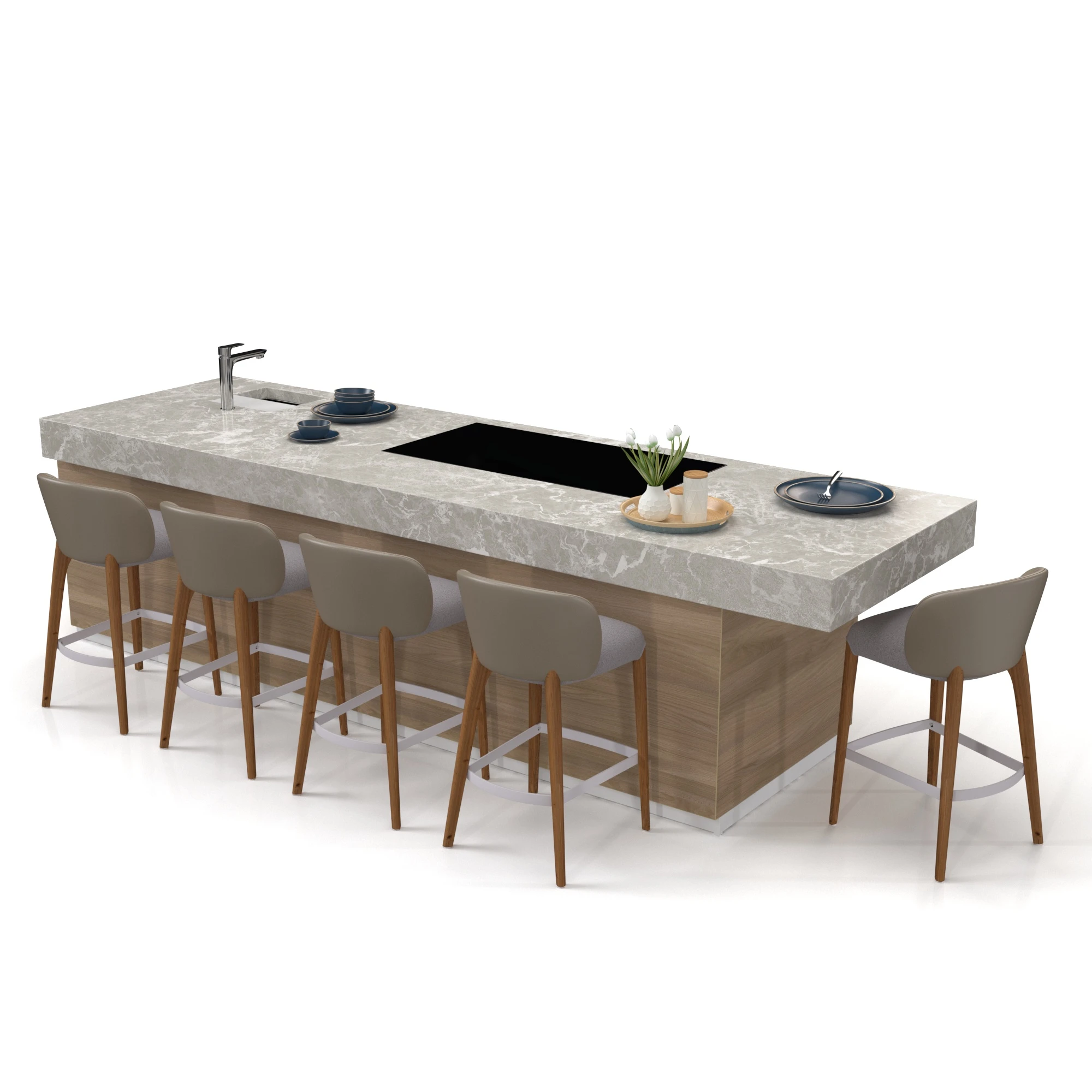 Kitchen Island Countertop 08 3D Model_04